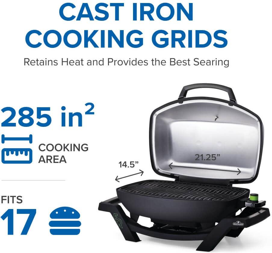 Napoleon - TravelQ™ PRO285E Portable Electric Grill, Black - PRO285E-BK