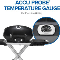 Napoleon - TravelQ™ PRO285X Portable Propane Gas Grill with Scissor Cart, Black - PRO285X-BK