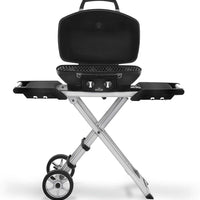 Napoleon - TravelQ™ PRO285X Portable Propane Gas Grill with Scissor Cart, Black - PRO285X-BK