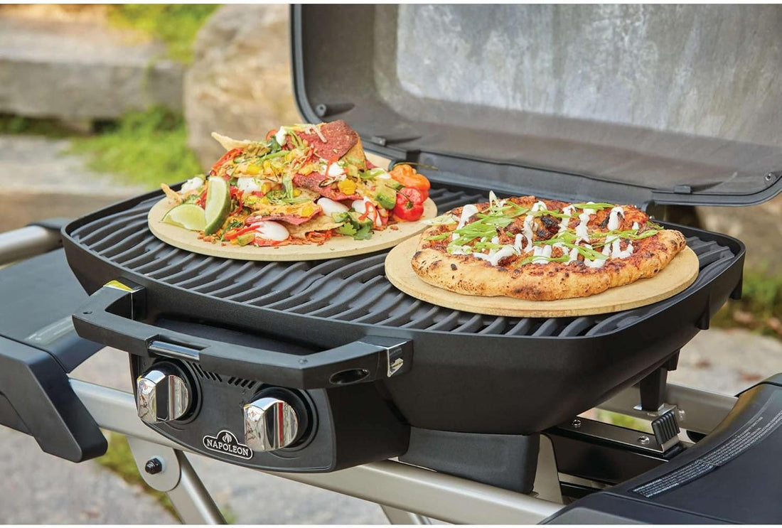 Napoleon - TravelQ™ PRO285X Portable Propane Gas Grill with Scissor Cart, Black - PRO285X-BK