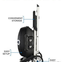 Napoleon - TravelQ™ PRO285X Portable Propane Gas Grill with Scissor Cart, Black - PRO285X-BK