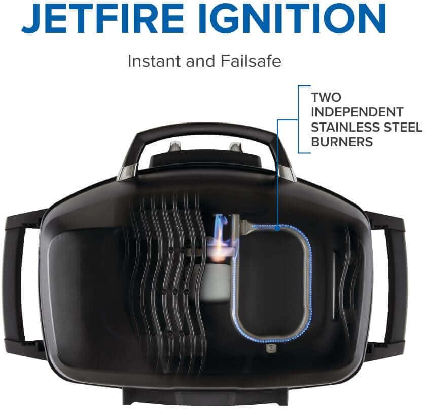 Napoleon - TravelQ™ PRO285X Portable Propane Gas Grill with Scissor Cart, Black - PRO285X-BK