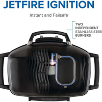 Napoleon - TravelQ™ PRO285X Portable Propane Gas Grill with Scissor Cart, Black - PRO285X-BK