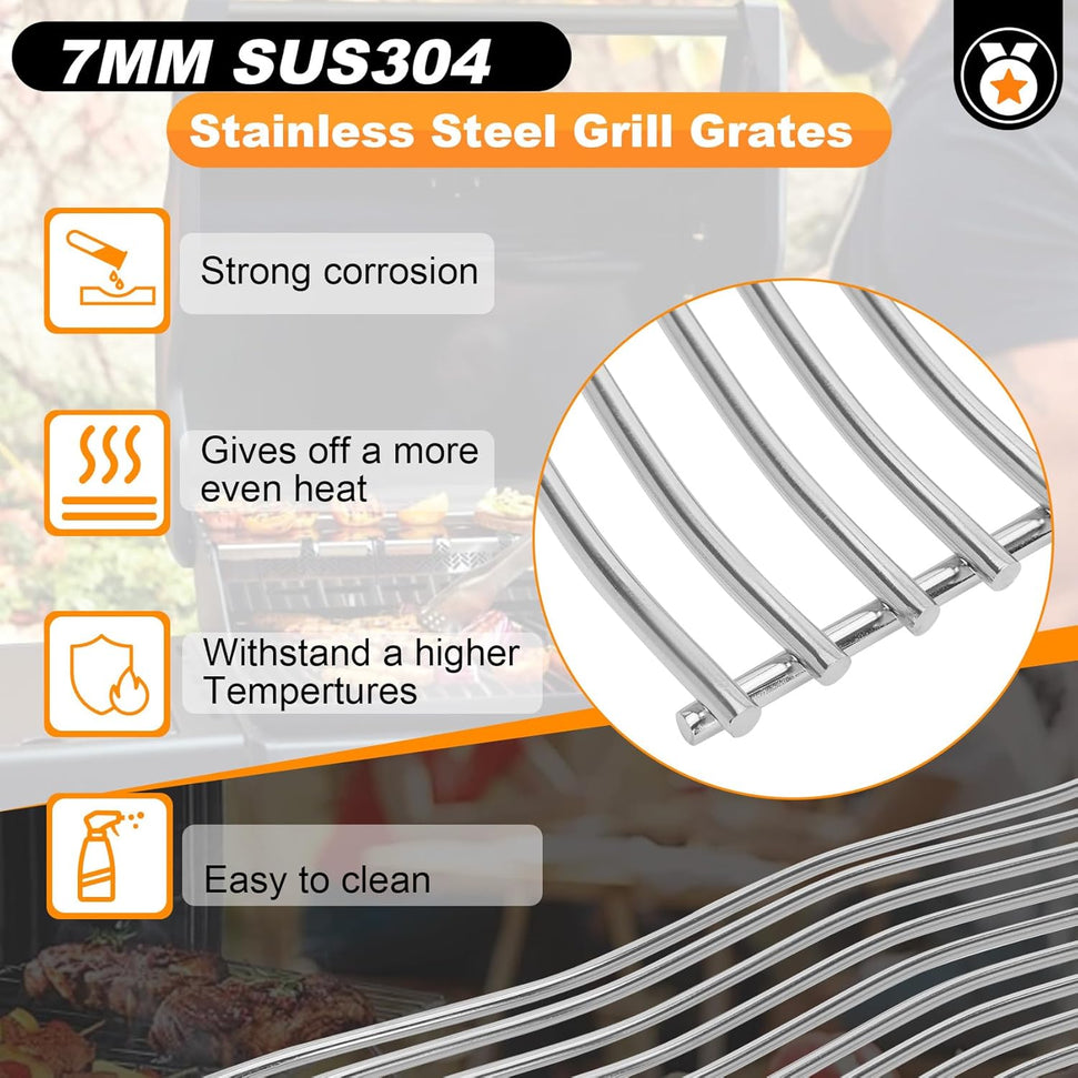 Napoleon - Two Stainless Steel Cooking Grids for Rogue® 425 - S83043