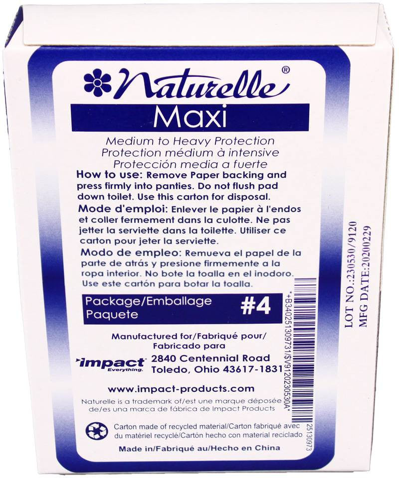 Naturelle - Ultra Thin Maxi Pad, 200/cs - 25130973