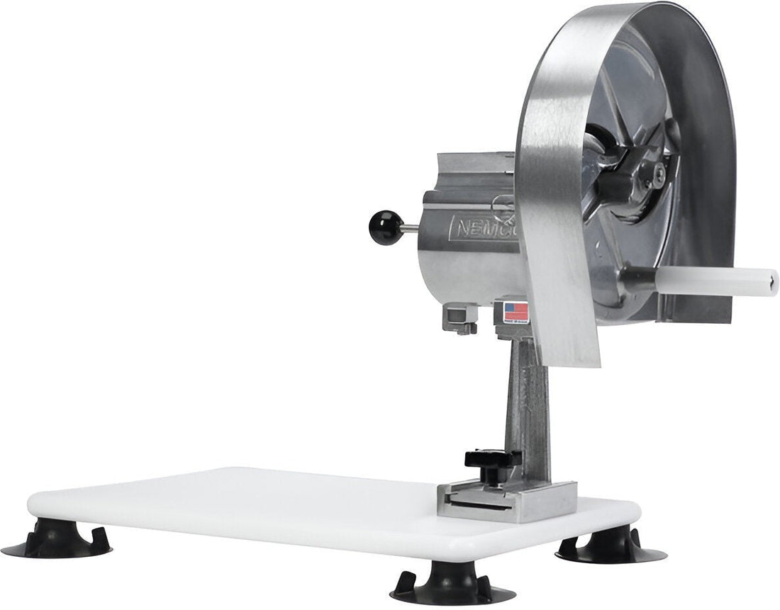 Nemco - 0.06" x 0.25" Adjustable Easy Slicer Fruit/Vegetable Cutter with Base - 55200AN-B (ETA 4-6 Weeks)