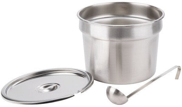 Nemco - 11 QT Stainless Steel Inset Kit with Cover and Ladle - 66088-10 (ETA 4-6 Weeks)