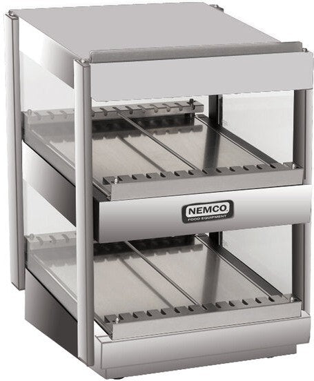 Nemco - 120V 18" Slanted Double Shelf Merchandiser - 6480-18S (ETA 4-6 Weeks)