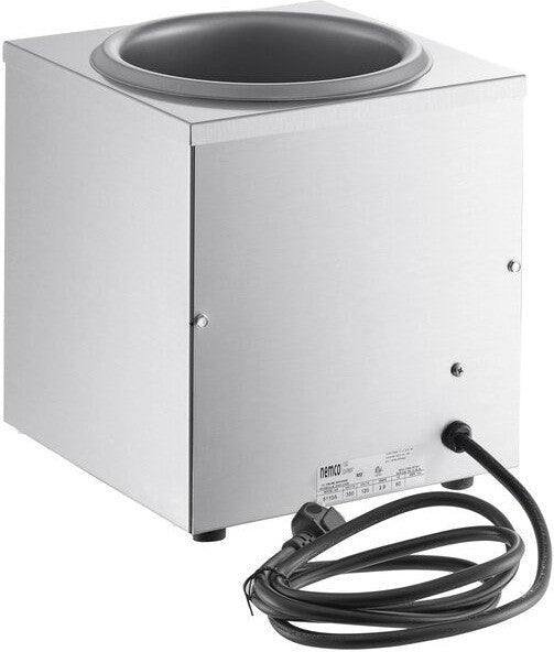 Nemco - 120V 4 QT Single Well Countertop Food Warmer Included Inset, Ladle, and Cover - 6110A-ICL (ETA 4-6 Weeks)