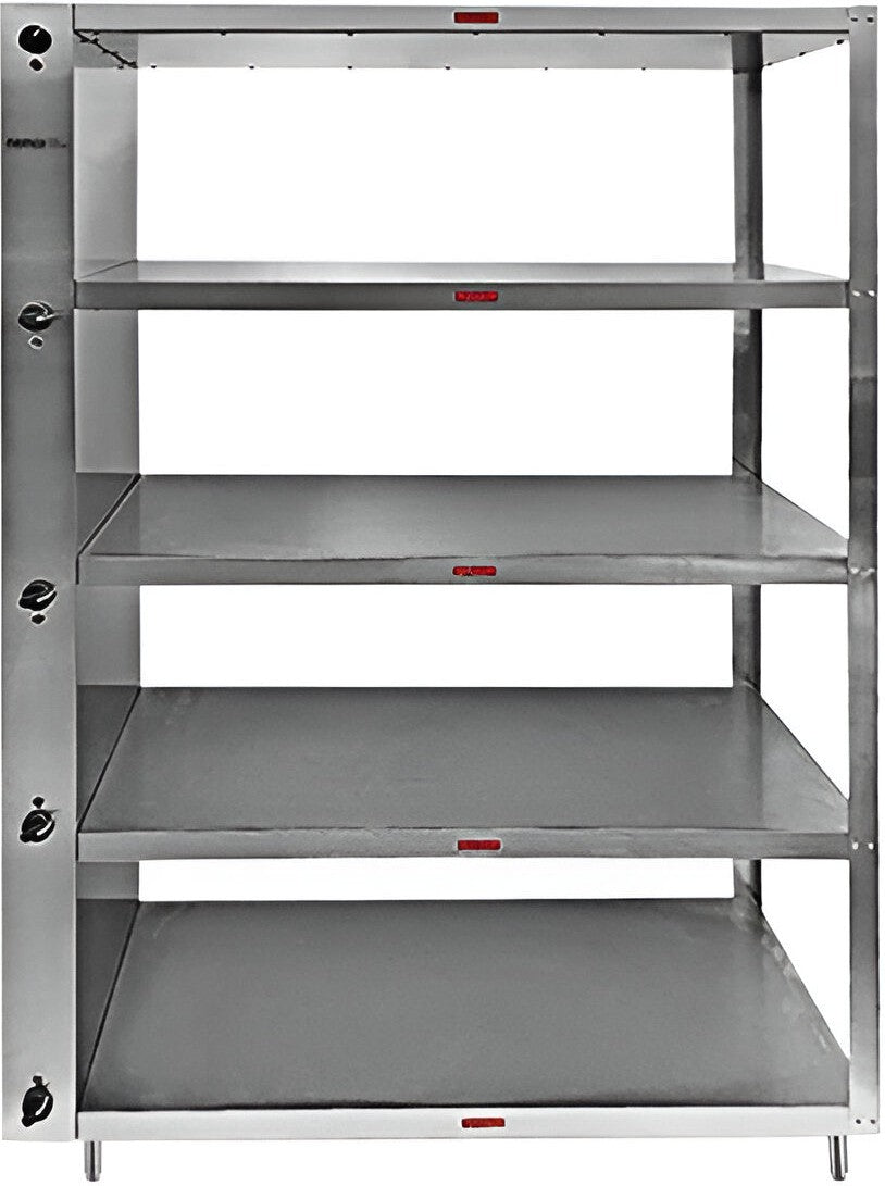 Nemco - 120V 5-Shelf Stainless Steel Heated To-Go Shelf - 6302-5 (ETA 7-8 Weeks)
