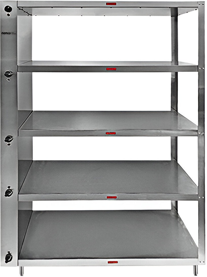 Nemco - 120V 5-Shelf Stainless Steel Heated To-Go Shelf - 6302-5ENCLOSED (ETA 4-6 Weeks)