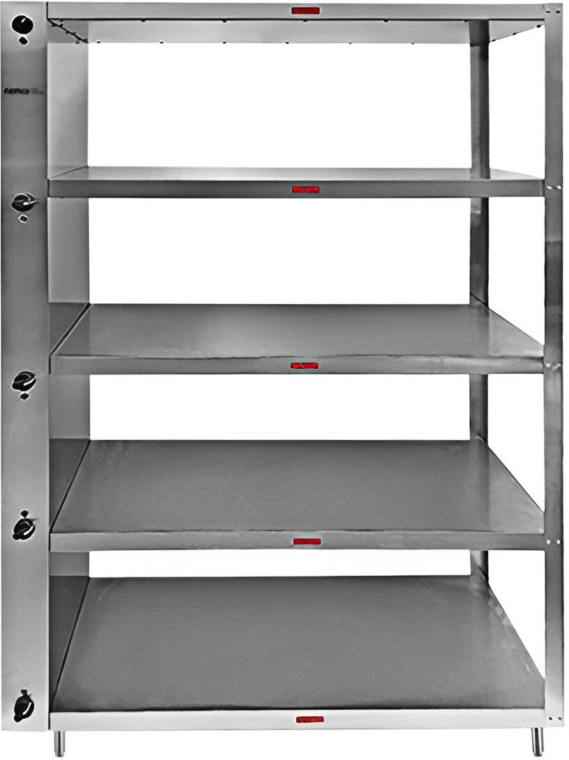Nemco - 120V 5-Shelf Stainless Steel Heated To-Go Shelf - 6302-5ENCLOSED (ETA 4-6 Weeks)