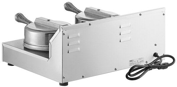 Nemco - 120V 7" Round Dual Waffle Maker with Cast Aluminum Grids and Silverstone - 7000A-2S (ETA 4-6 Weeks)