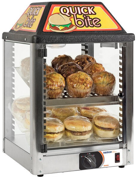 Nemco - 120V Countertop Hot Food Display or Merchandiser with Two Shelves - 6457 (ETA 4-6 Weeks)