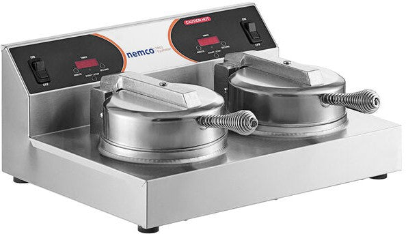 Nemco - 120V Dual Waffle Maker with Cast Aluminum Grids - 7000A-2 (ETA 4-6 Weeks)