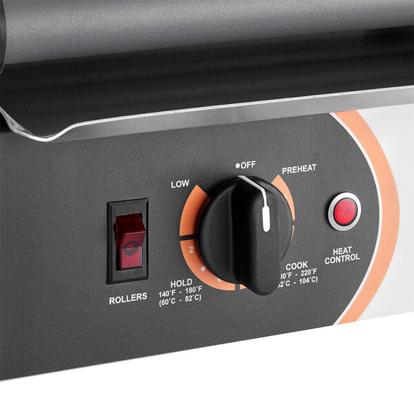 Nemco - 120V Hot Dog Roller Grill with GripsIt Non-Stick Coating with 10 Hot Dog Capacity - 8010SX (ETA 4-6 Weeks)