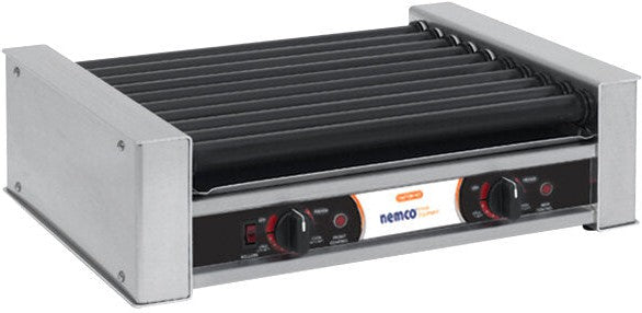 Nemco - 120V Hot Dog Roller Grill with GripsIt Non-Stick Coating with 27 Hot Dog Capacity - 8027SX (ETA 4-6 Weeks)