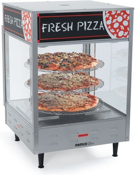 Nemco - 120V Rotating 4-Tiered Pizza Merchandiser 12" Racks - 6450-4 (ETA 4-6 Weeks)