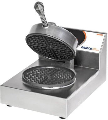 Nemco - 120V Round Single Classic American Waffle Maker with Cast Aluminum Grids - 7000A (ETA 4-6 Weeks)
