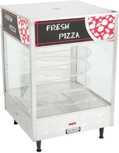 Nemco - 120V Single Door Rotating 4-Tier Pizza Merchandiser with 18" Racks - 6452 (ETA 4-6 Weeks)