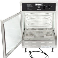 Nemco - 120V Single Door Rotating 4-Tier Pizza Merchandiser with 18" Racks - 6452 (ETA 4-6 Weeks)