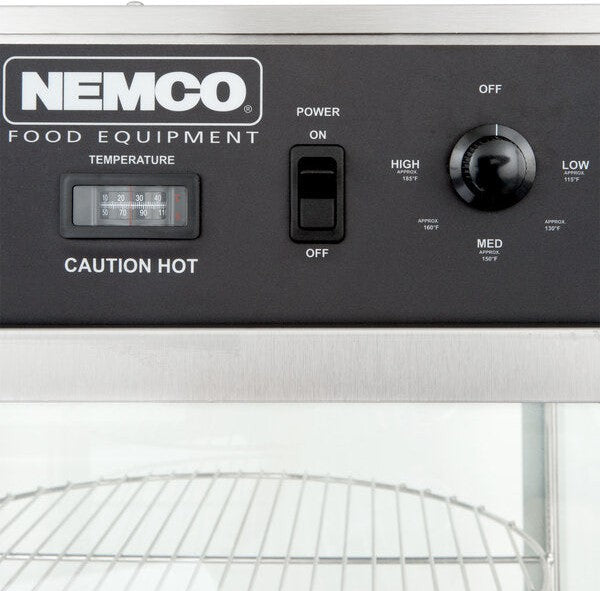 Nemco - 120V Single Door Rotating 4-Tier Pizza Merchandiser with 18" Racks - 6452 (ETA 4-6 Weeks)