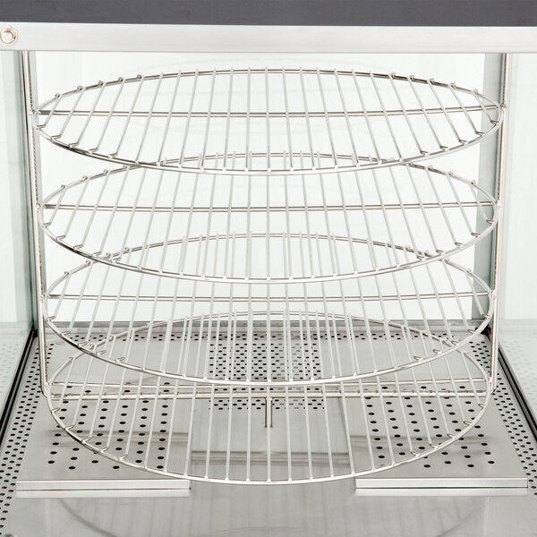 Nemco - 120V Single Door Rotating 4-Tier Pizza Merchandiser with 18" Racks - 6452 (ETA 4-6 Weeks)