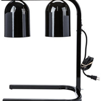 Nemco - 120V Two Bulb Freestanding Heat Lamp with Black Finish - 6000A-2B (ETA 4-6 Weeks)