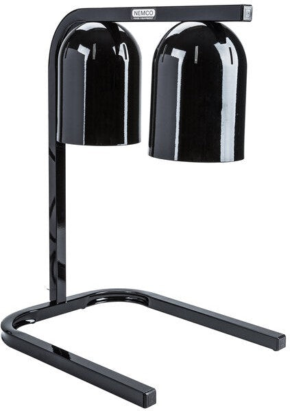 Nemco - 120V Two Bulb Freestanding Heat Lamp with Black Finish - 6000A-2B (ETA 4-6 Weeks)