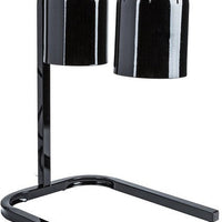 Nemco - 120V Two Bulb Freestanding Heat Lamp with Black Finish - 6000A-2B (ETA 4-6 Weeks)