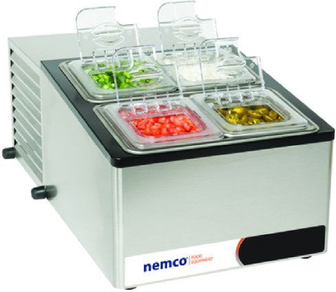 Nemco - 120V Vertical Stainless Steel Countertop Cold Condiment Station - 9015 (ETA 4-6 Weeks)
