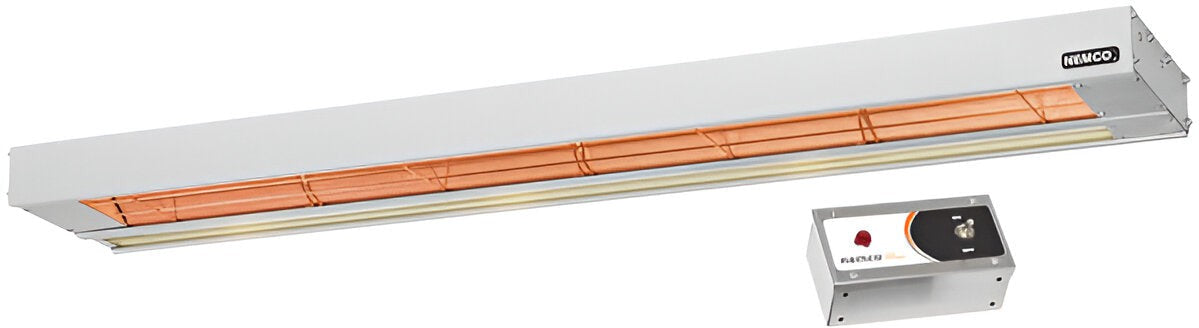 Nemco - 208V 60" Single Infrared Strip Warmer with 69007 Remote Control Box - 6155-60-208 (ETA 4-6 Weeks)