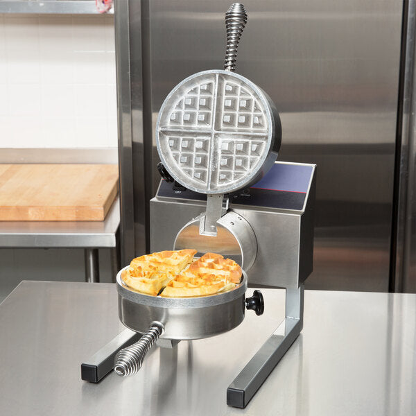 Nemco - 208V Single Non-Stick Belgian Waffle Maker with Fixed Grids and Silverstone - 7020A-1S208 (ETA 4-6 Weeks)