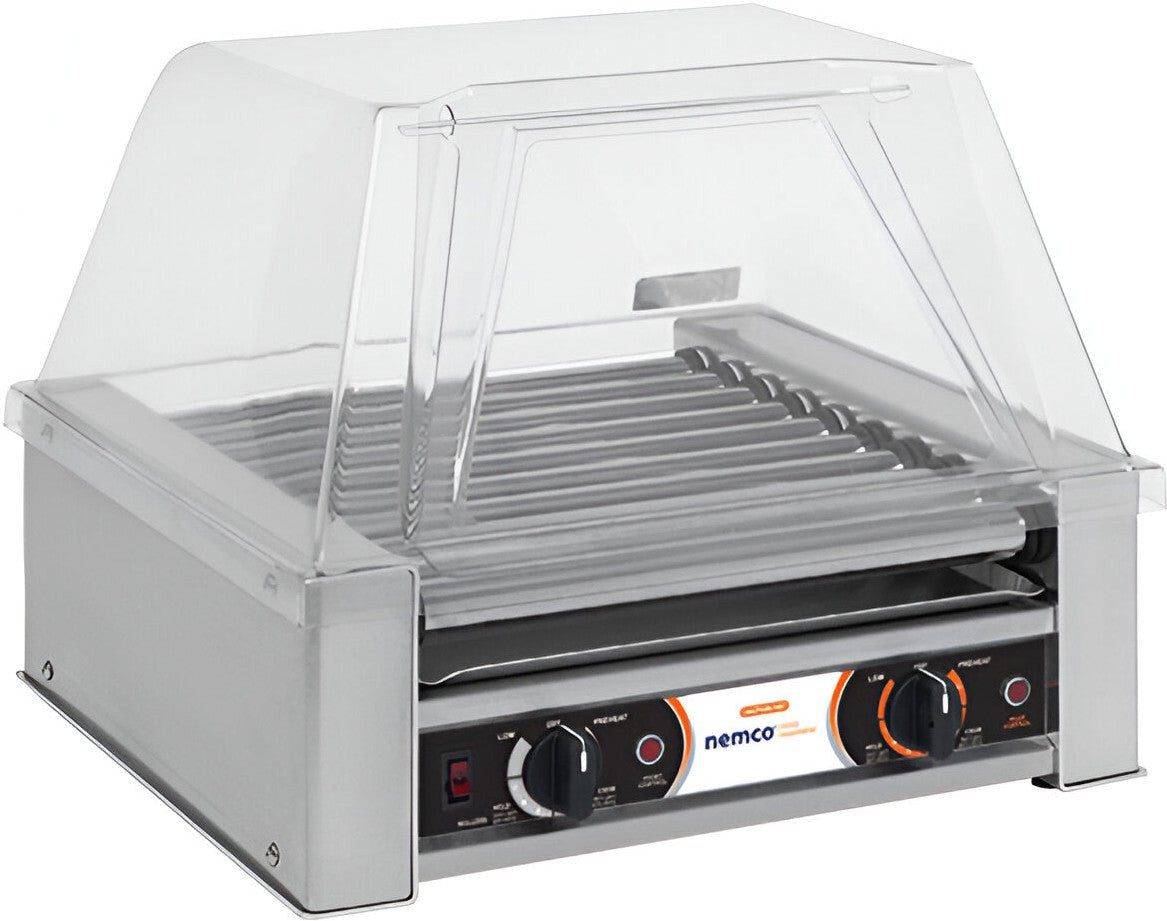 Nemco - 220V Hot Dog Roller Grill with 18 Hot Dog Capacity - 8018-220 (ETA 4-6 Weeks)