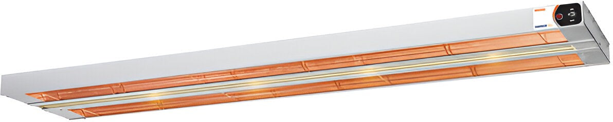 Nemco - 240V 24" Dual Infrared Strip Warmer with On/Off Toggle Controls and Lights - 6150-24-DL (ETA 4-6 Weeks)