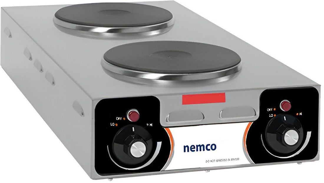 Nemco - 240V 25.5" Electric Countertop Vertical Hot Plate with Double Burners - 6310-3-240 (ETA 4-6 Weeks)