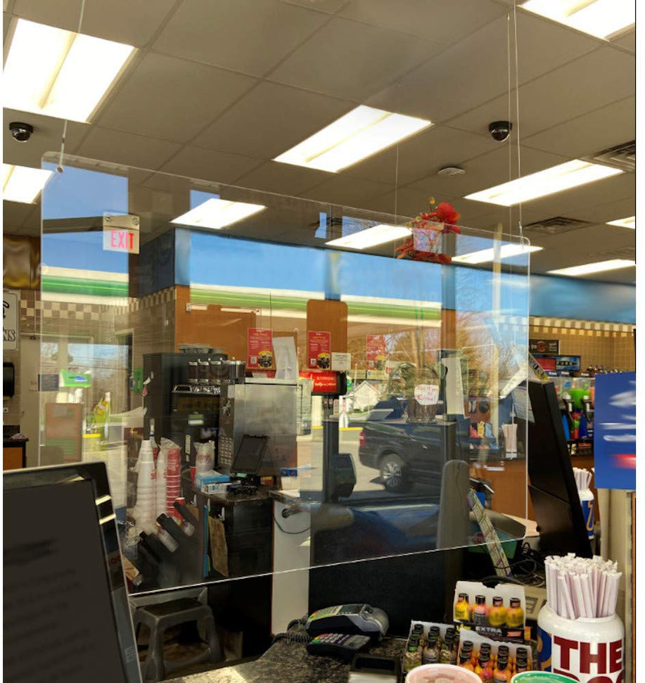 Nemco - 36" Easy Shield Hanging Customer-Service Panel - 69798 (ETA 4-6 Weeks)