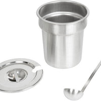 Nemco - 4 QT Stainless Steel Inset Kit with Cover and Ladle - 66088-2 (ETA 4-6 Weeks)