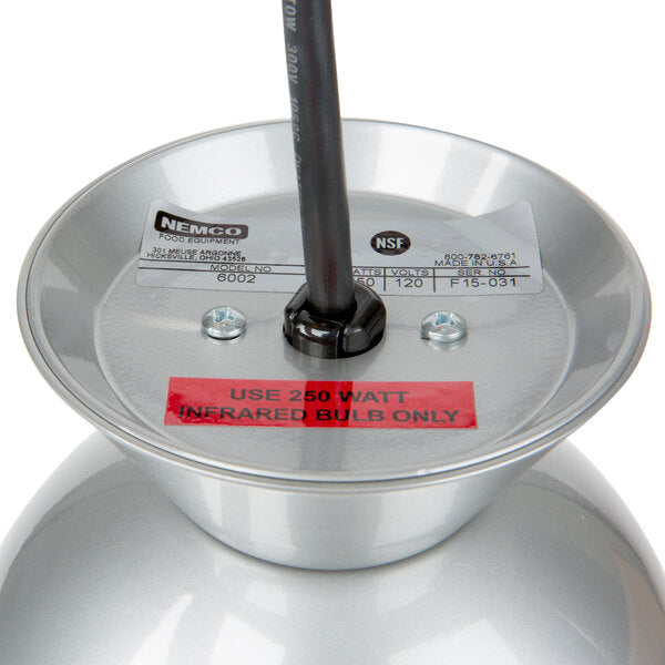 Nemco - 6.2" Ceiling Mount Infrared Bulb Food Warmer - 6002 (ETA 4-6 Weeks)
