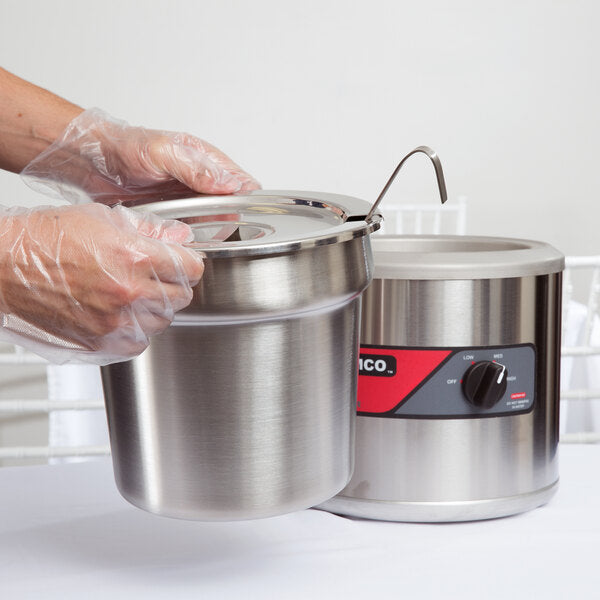 Nemco - 7 QT Stainless Steel Inset Kit with Cover and Ladle - 66088-8 (ETA 4-6 Weeks)