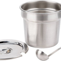 Nemco - 7 QT Stainless Steel Inset Kit with Cover and Ladle - 66088-8 (ETA 4-6 Weeks)