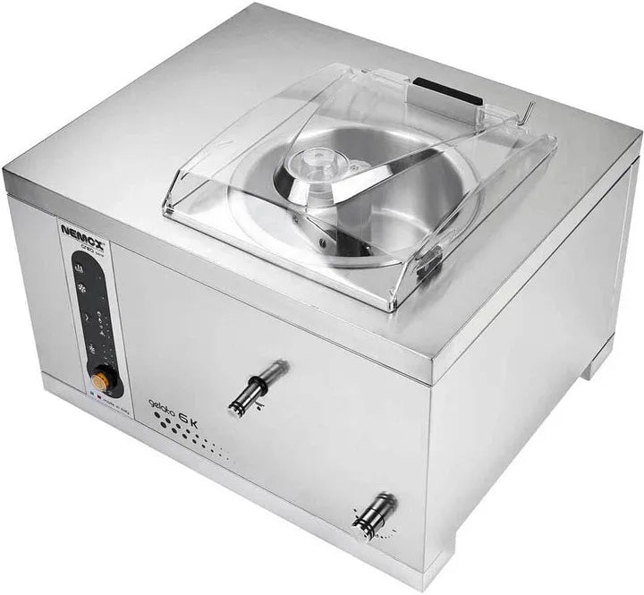 Nemox - 17.7" Silver GELATO 6K Countertop Batch Freezer & Gelato Machine - 0038181250R02