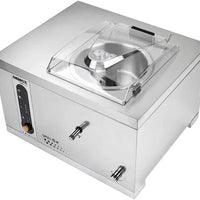Nemox - 17.7" Silver GELATO 6K Countertop Batch Freezer & Gelato Machine - 0038181250R02