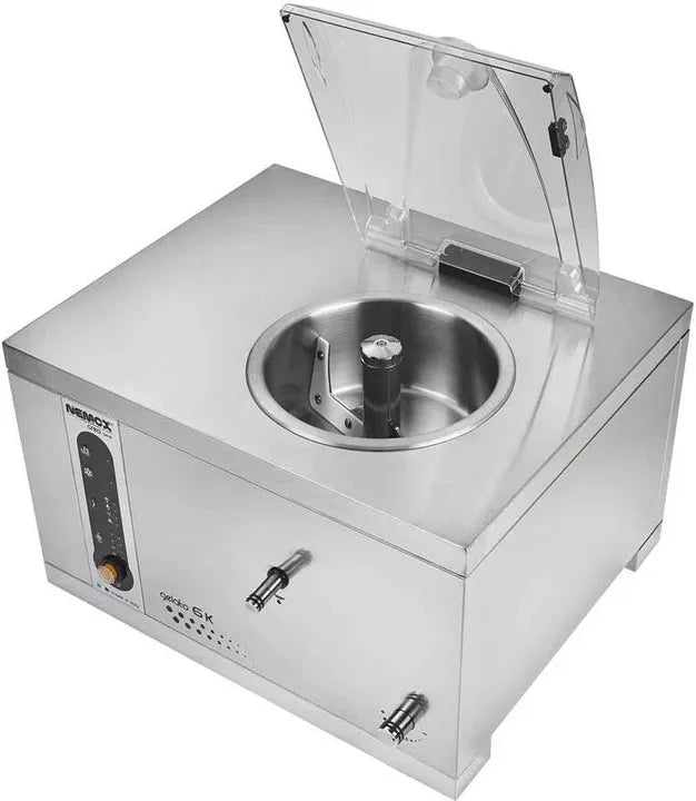 Nemox - 17.7" Silver GELATO 6K Countertop Batch Freezer & Gelato Machine - 0038181250R02