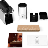 Nespresso - 9.25" Silver Pixie Compact Espresso Machine by DeLonghi, with 19-Bar Pump - EN127SCA