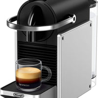 Nespresso - 9.25" Silver Pixie Compact Espresso Machine by DeLonghi, with 19-Bar Pump - EN127SCA