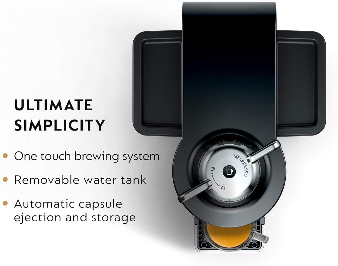 Nespresso - Black Vertuo Evoluo Coffee and Espresso Machine with Aeroccino by De'Longhi - ENV135BAECA