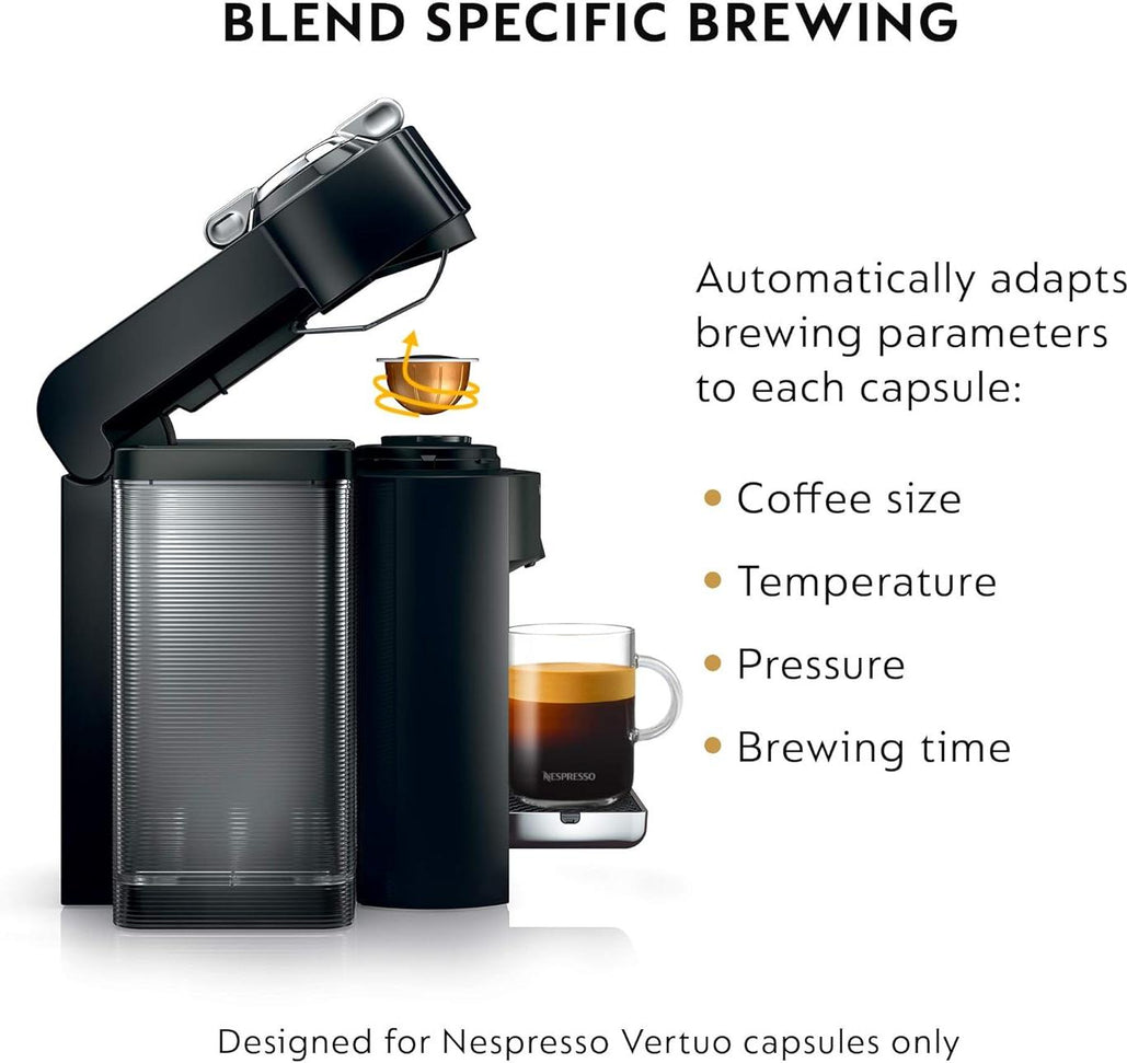 Nespresso - Black Vertuo Evoluo Coffee and Espresso Machine with Aeroccino by De'Longhi - ENV135BAECA
