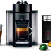 Nespresso - Black Vertuo Evoluo Coffee and Espresso Machine with Aeroccino by De'Longhi - ENV135BAECA