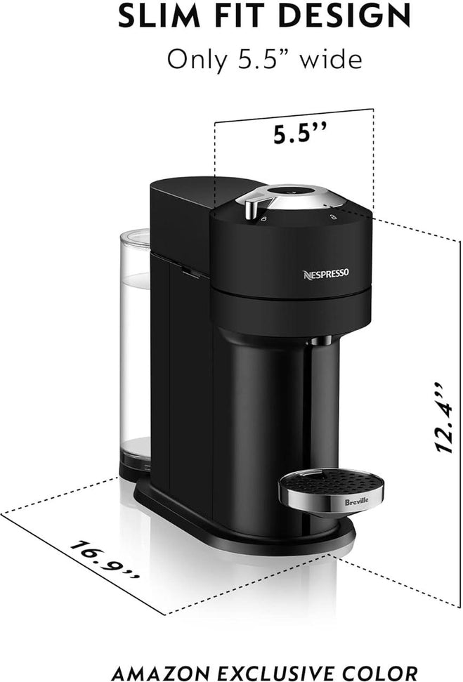 Nespresso - Black Vertuo Next Coffee Maker and Espresso Machine by Breville - ENV120BCA